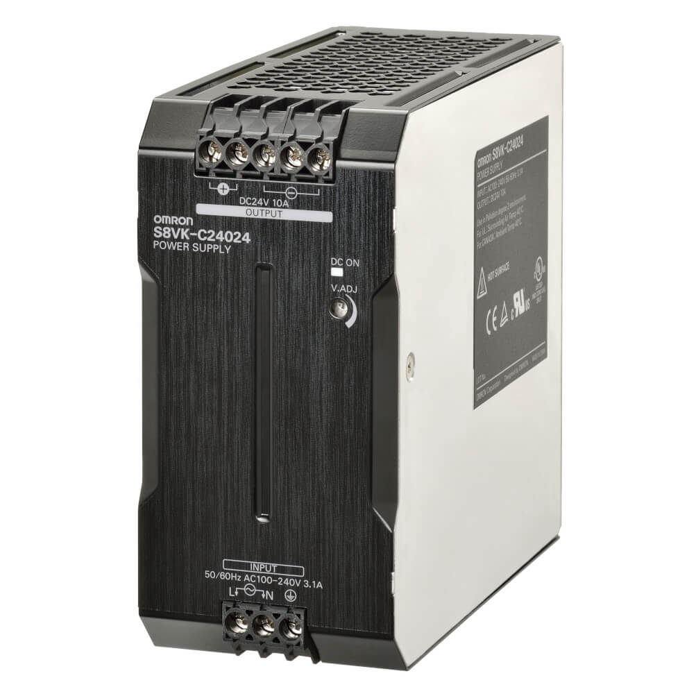 Omron S8VK-C24024 блок питания – 24V DC, 240W, компактная серия, DIN-рейка, новый