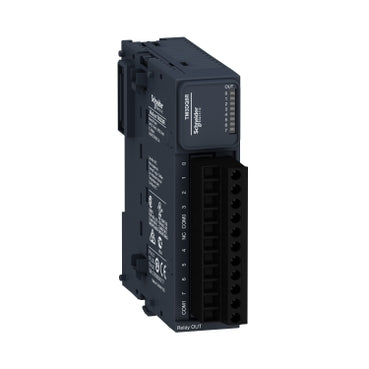 TM3DQ8R Schneider Electric Цифровой выходной модуль, Modicon TM3, 8 выходов, 24 VDC / 240 VAC, реле, винтовые клеммы