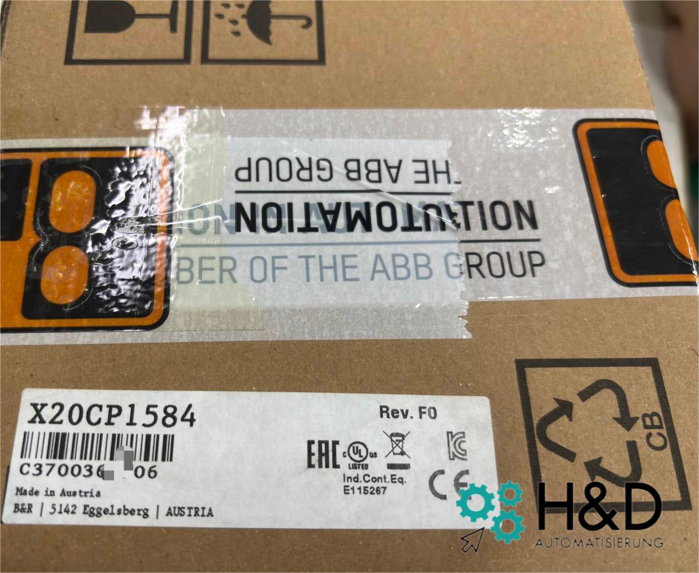 X20CP1584 B&R автоматизация процессор Intel Atom 600 MHz Новый