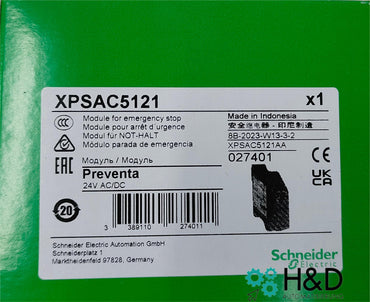 XPSAC5121  Schneider Electric  Sicherheitsbaustein Not-Halt, 3 Relais+1 Transistor, 24 VAC/DC, fest