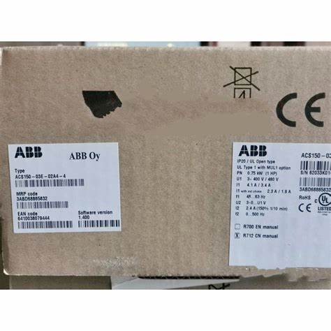 ABB ACS150-03E-02A4-4 – Частотный преобразователь – Pn 0,75 кВт – I2n 2,4 A – IP20 – Новый и запечатанный