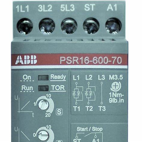 ABB 1SFA896107R7000 – PSR16-600-70 Пускатель плавного пуска – 16 A – 208 … 600 V AC – Новый и запечатанный