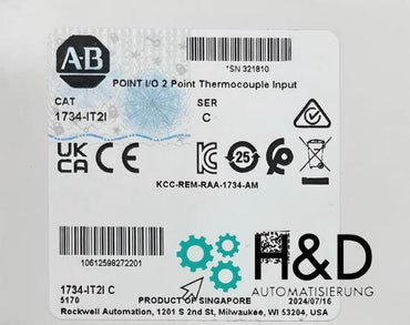 1734-IT2I  Allen-Bradley   POINT I/O Entrada de Termopar de 2 Puntos