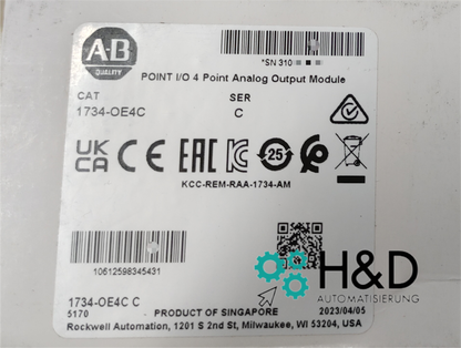 Módulo de salida Allen-Bradley 1734-OE4C nuevo y sellado
