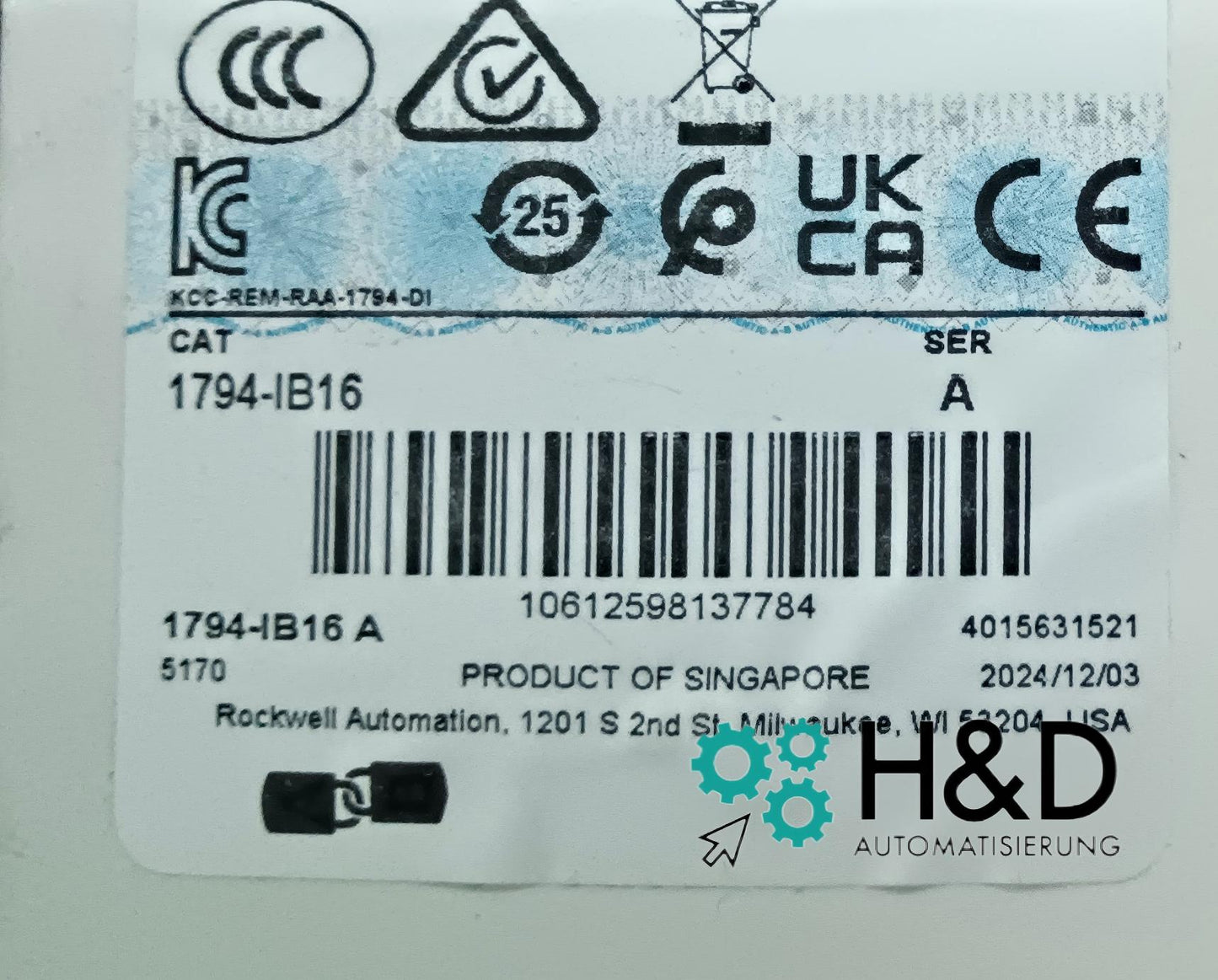 1794-IB16   Allen-Bradley  Flex 16 Point Digital Input Module