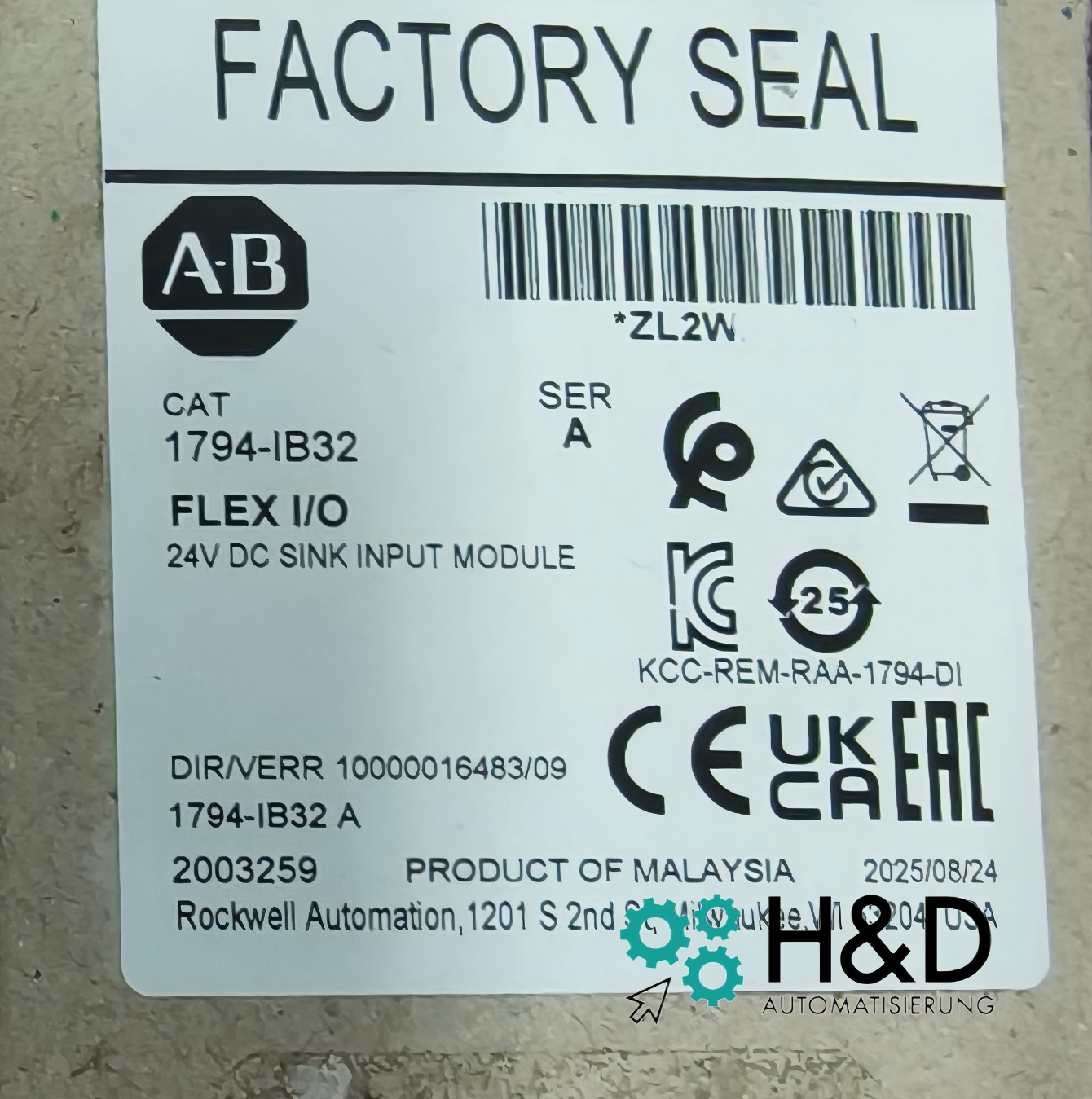 1794-IB32   Allen-Bradley  Flex 32 Point Digital Input Module