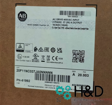 20F11NC037JA0NNNNN   Allen-Bradley   PowerFlex 753 AC Drive
