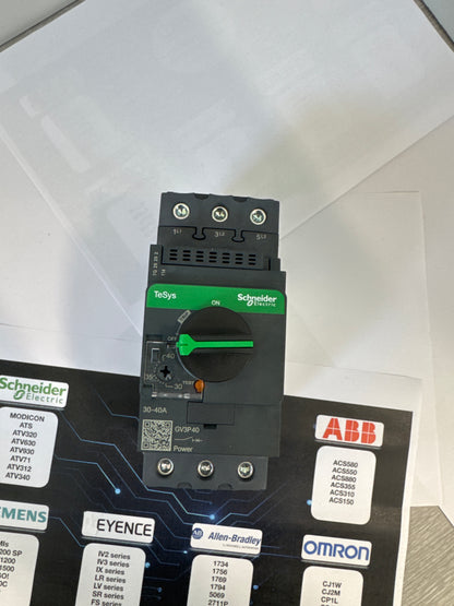 GV3P40 Schneider Electric Disjoncteur moteur, 3p, 30-40A, déclencheur magnétique