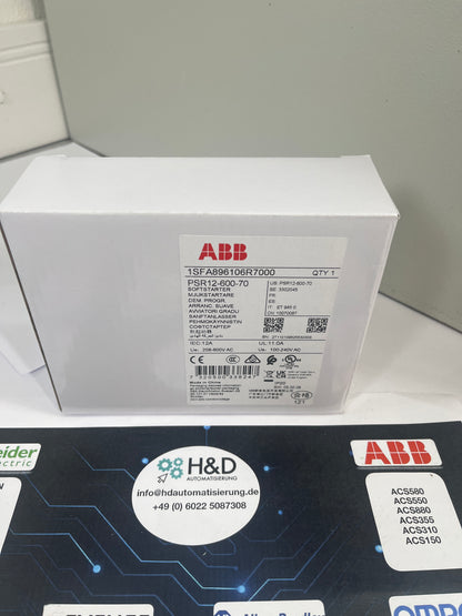 ABB PSR12-600-70 Softstarter 12A 208-600V AC 5,5kW Neu & versiegelt