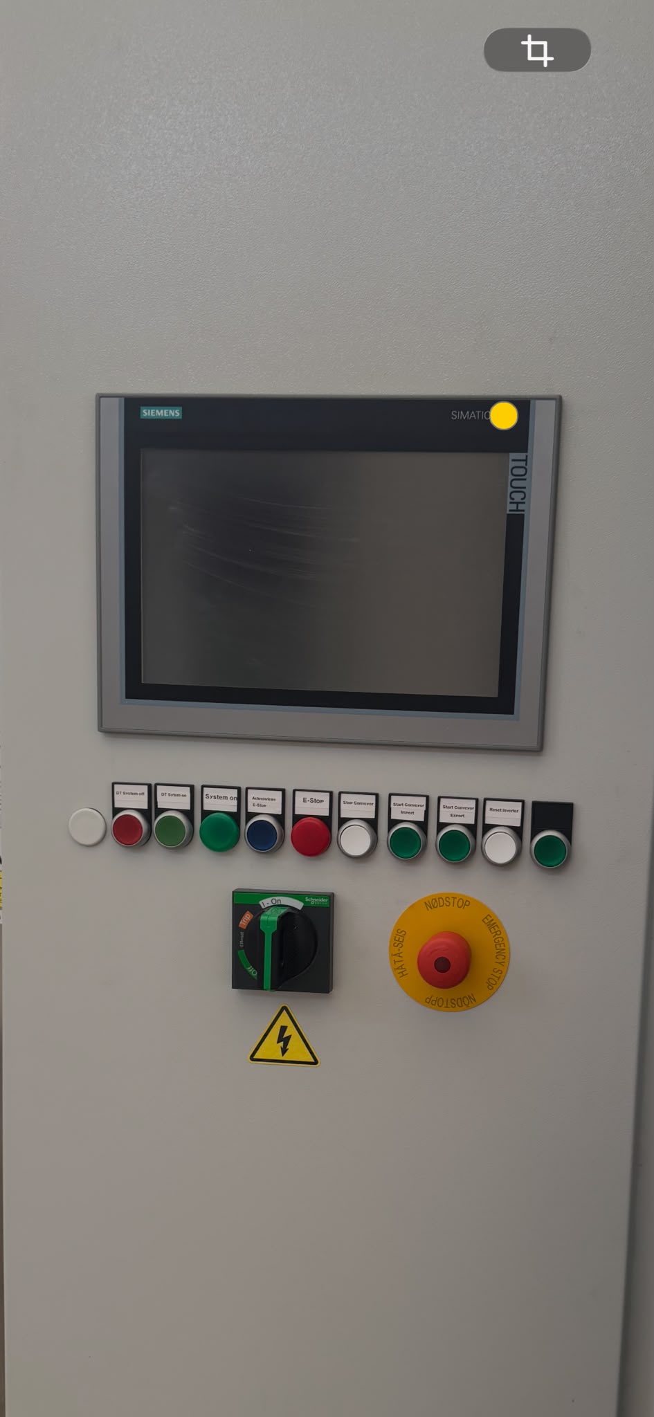 Pannello operatore con HMI Siemens