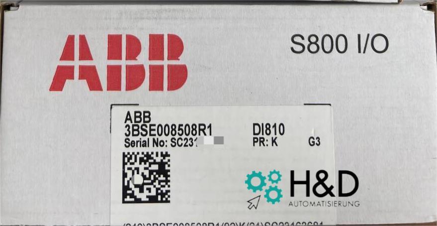 3BSE008508R1   ABB  DI810 Digital Input 24V 16 ch  【New and Sealed】