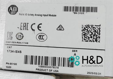 Módulo de entrada analógica de seguridad 1734-IE4S Allen-Bradley Point IO【Nuevo y sellado】