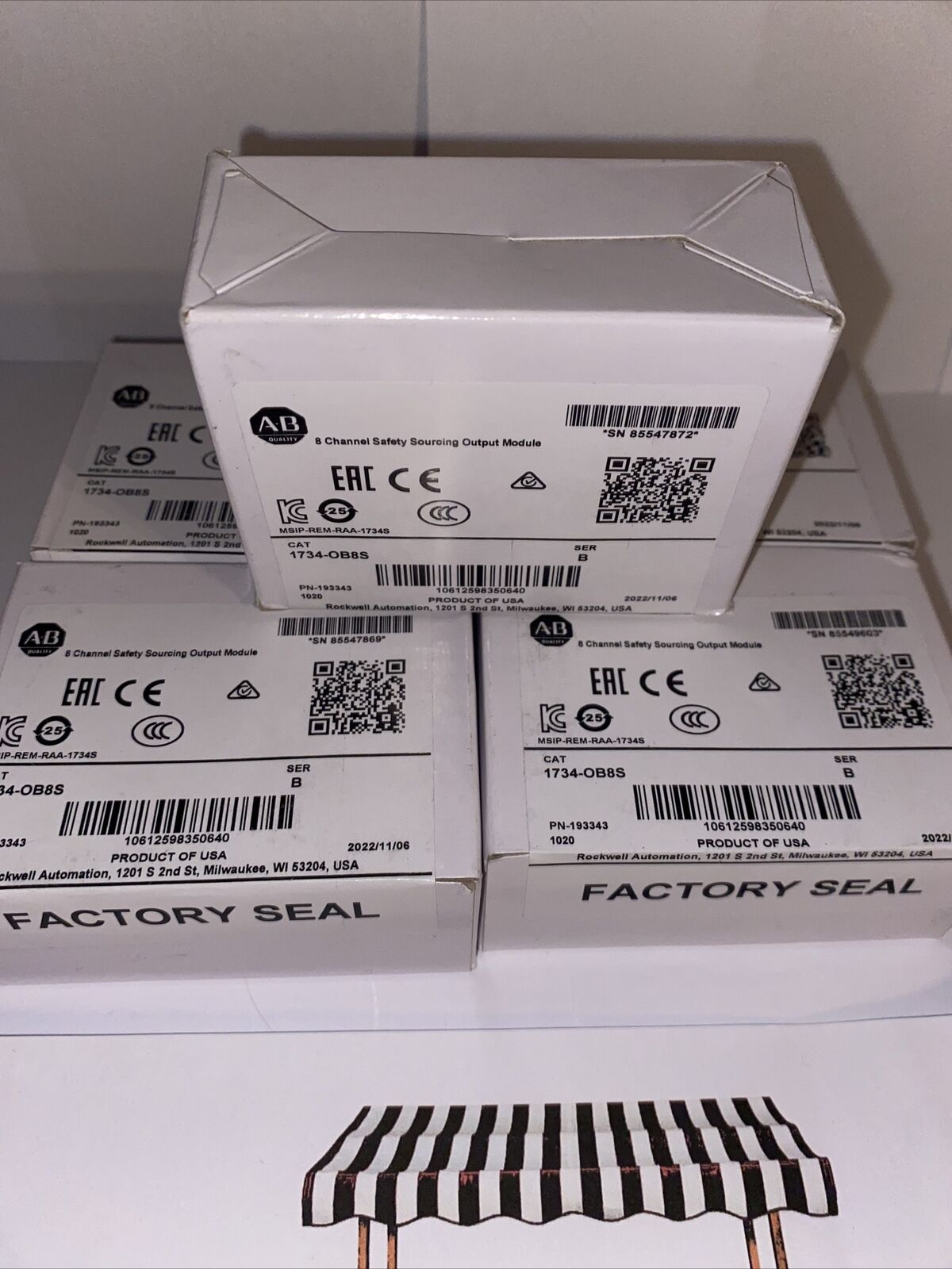 1734-OB8S  Allen-Bradley   Safety Sourcing Output Module  【New and Sealed】