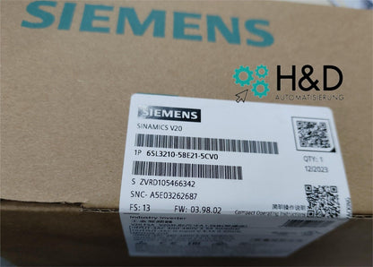 6SL3210-5BE21-5CV0 Siemens SINAMICS V20 380-480 V Nuevo y Sellado