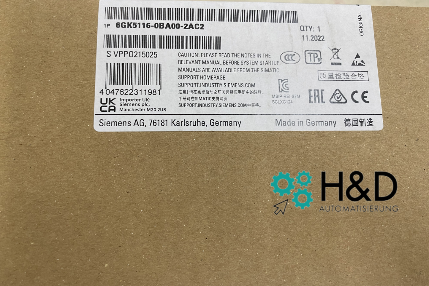 6GK5116-0BA00-2AC2  Siemens  SCALANCE XC116  New and Sealed