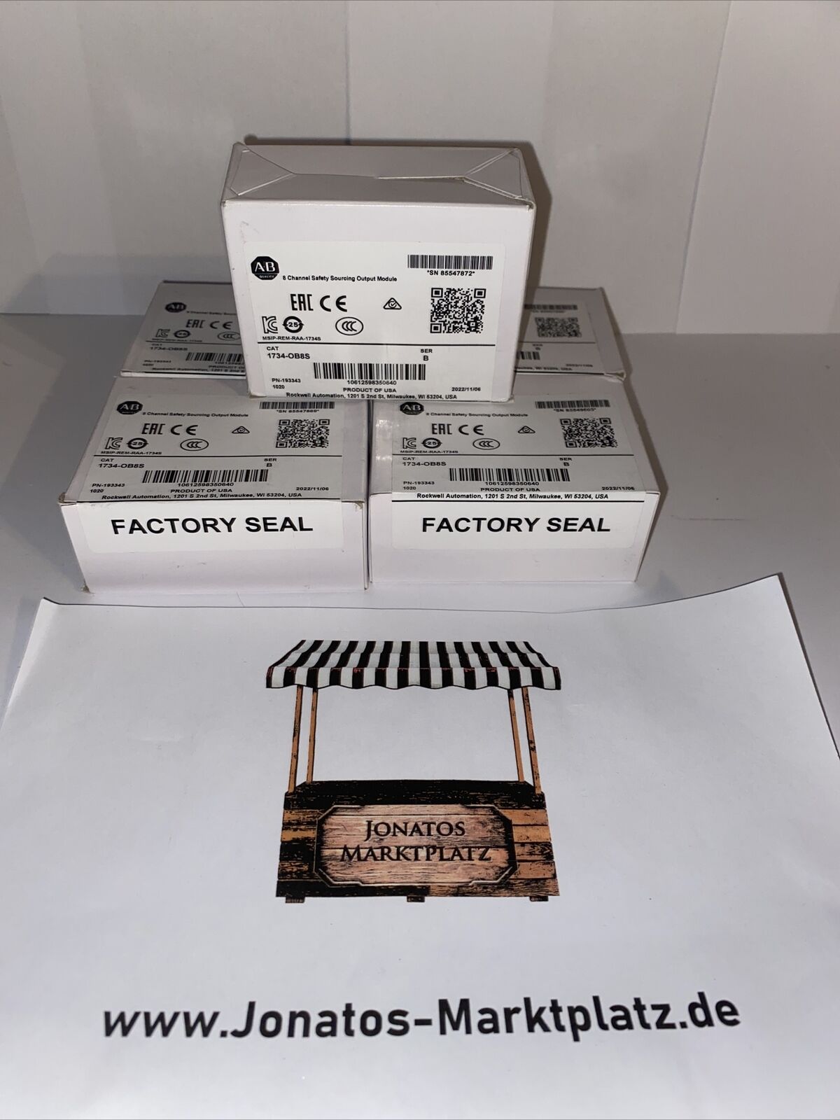 1734-OB8S  Allen-Bradley   Safety Sourcing Output Module  【New and Sealed】