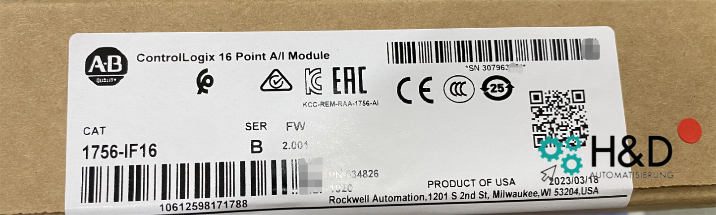 1756-IF16  Allen-Bradley  ControlLogix  New and Sealed