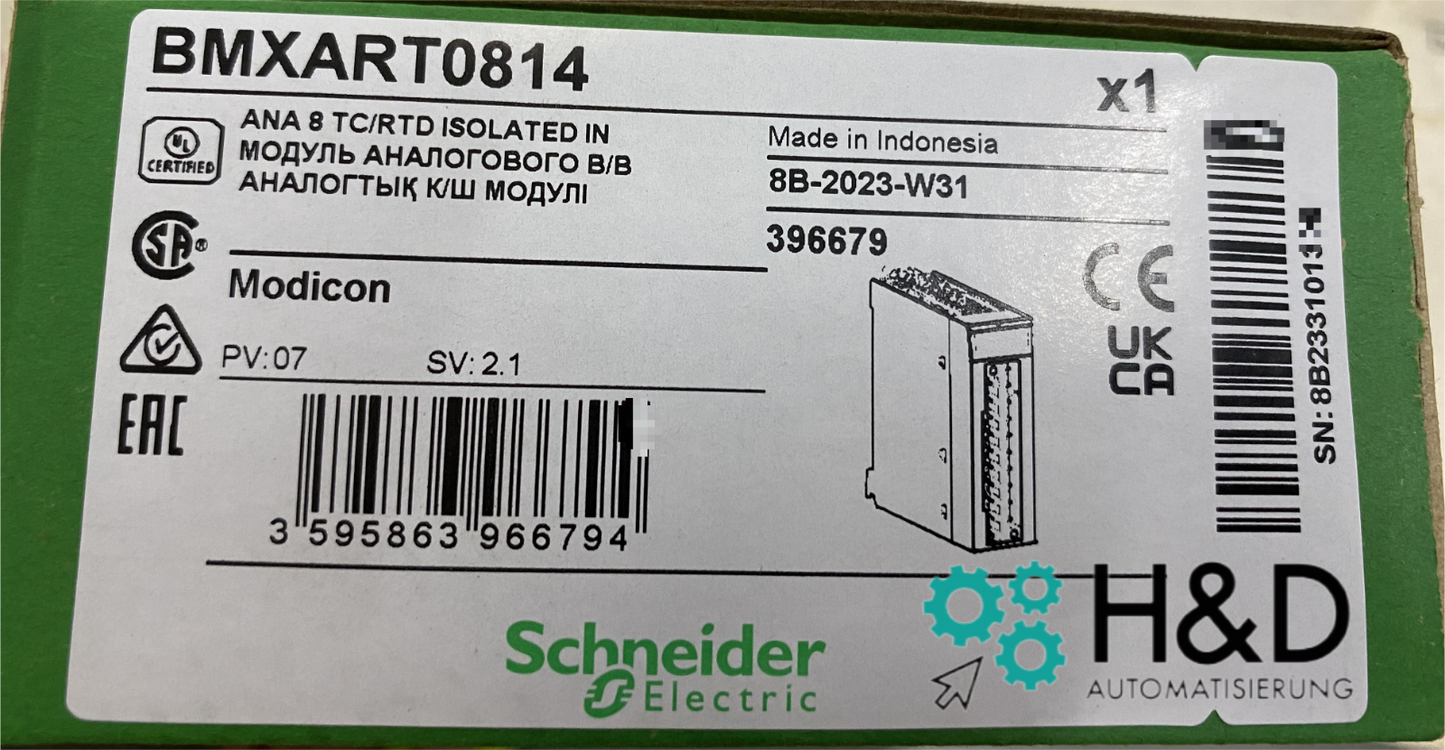 BMXART0814  Schneider Electric  analog input module   New and Sealed