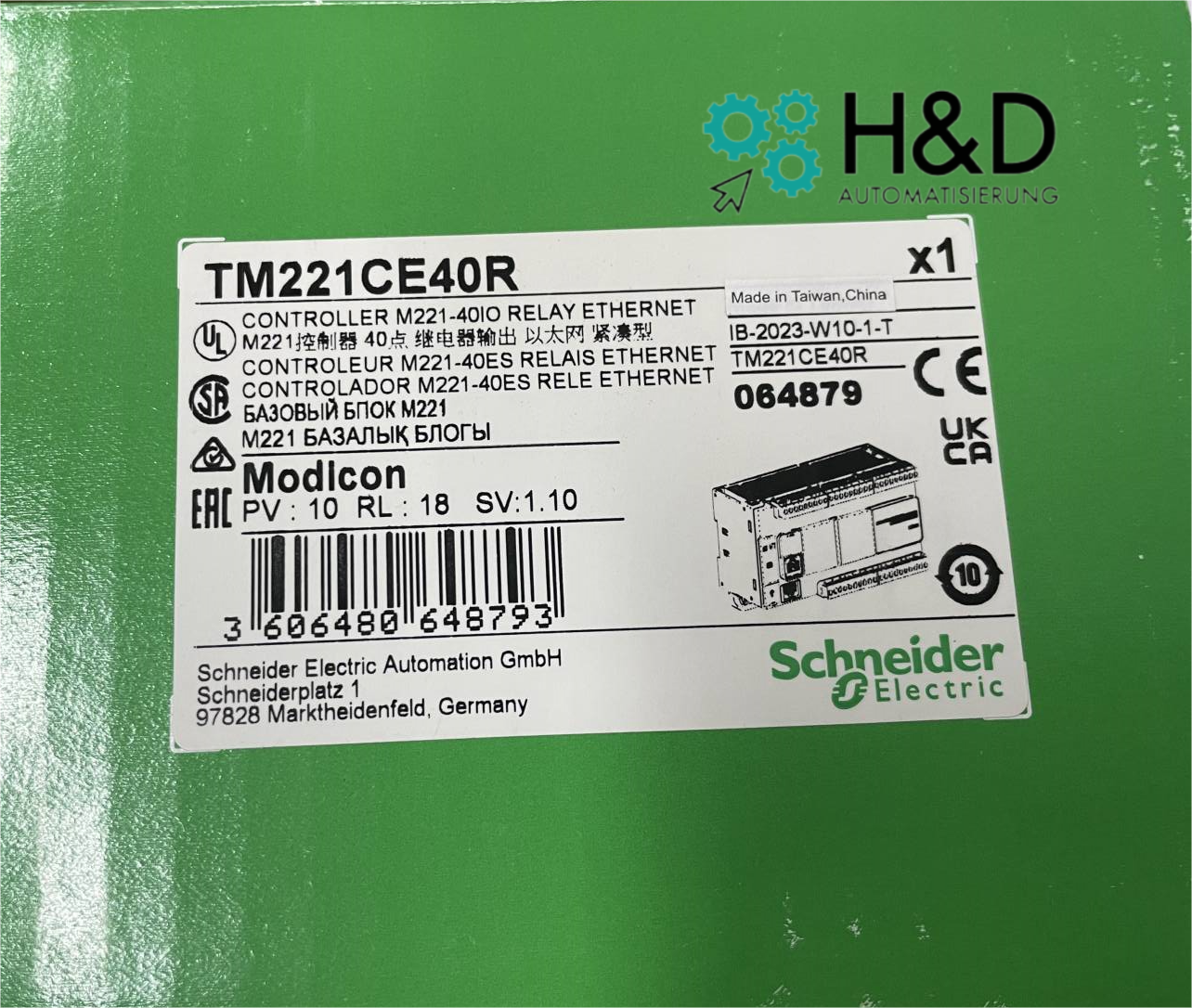 Controlador lógico Schneider Electric TM221CE40R Nuevo y sellado