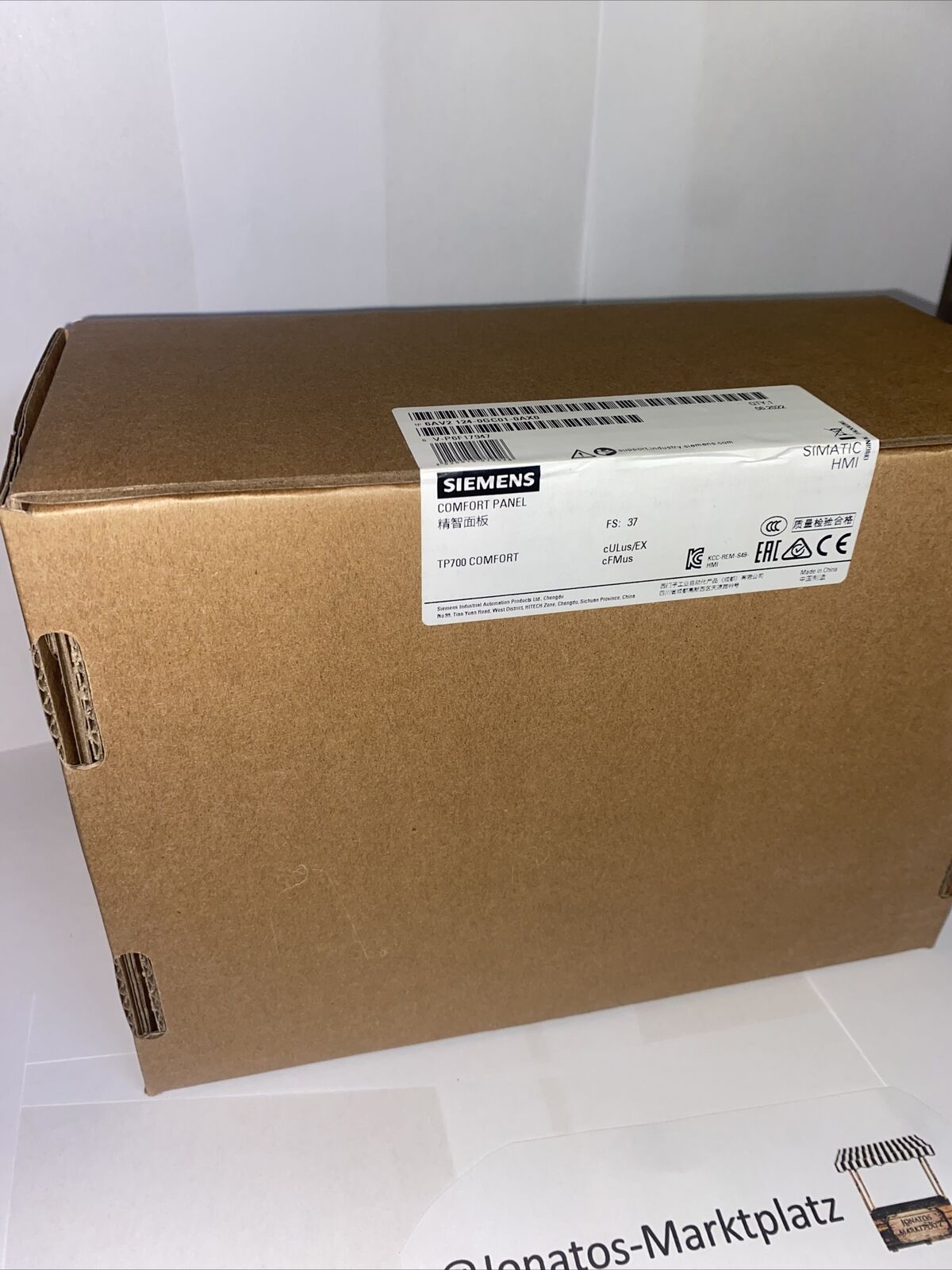 6AV2124-0GC01-0AX0  SIEMENS  HMI Panel TP 700 Comfort  New and Sealed