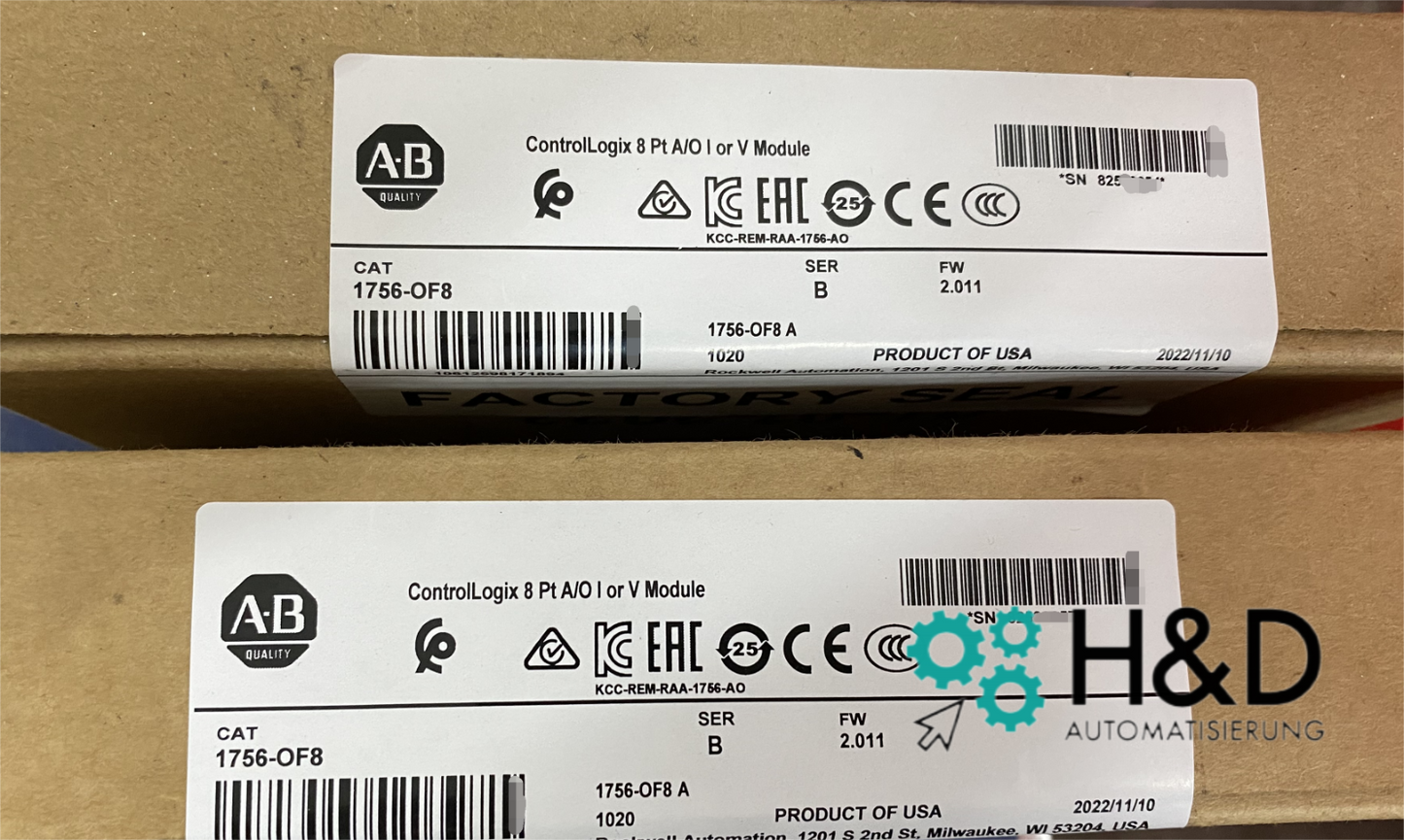 1756-OF8  Allen-Bradley  ControlLogix  PLC  Module 【New and Sealed】