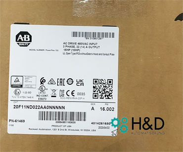 20F11ND022AA0NNNNN Variador de CA Allen-Bradley 753 【Nuevo y sellado】