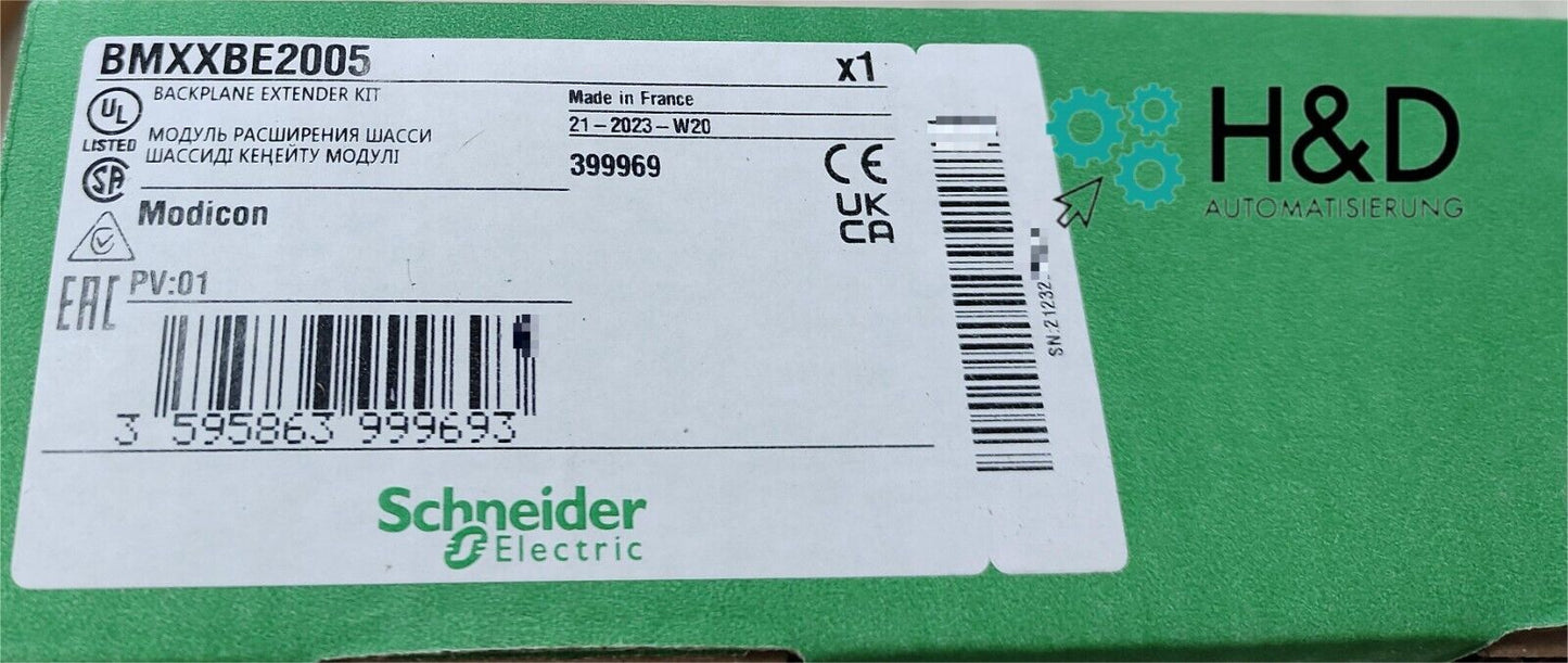 BMXXBE2005 Schneider Electric, Accesorios de conexión, M340 【Nuevo y Sellado】