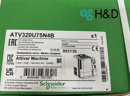 ATV320U75N4B Inversor Schneider Electric ATV320 7.5kW Nuevo y Sellado