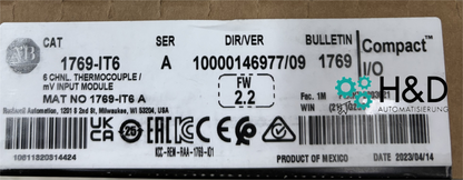 1769-IT6 Módulo de termopar Allen-Bradley CompactLogix de 6 puntos 【Nuevo y sellado】