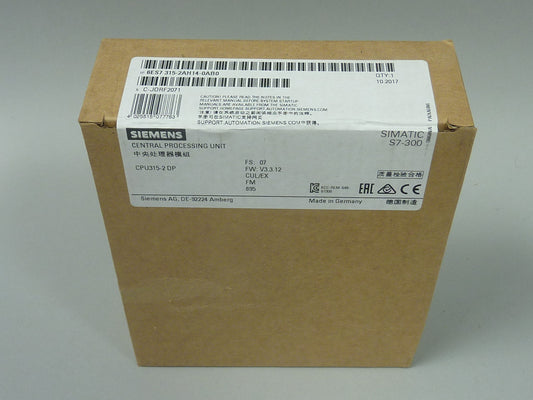 SIEMENS 6ES7315-2AH14-0AB0 in magazzino