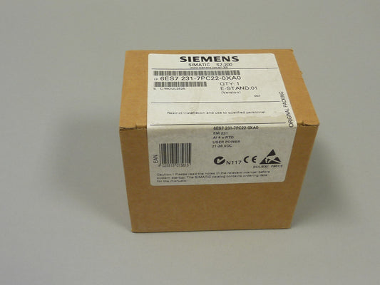 SIEMENS 6ES7231-7PC22-0XA0 en stock