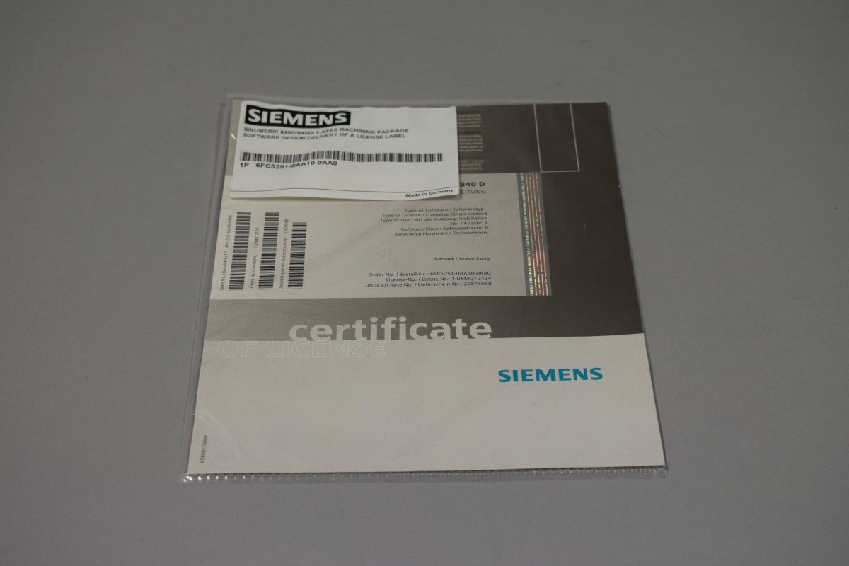 SIEMENS 6FC5251-0AA10-0AA0 en stock
