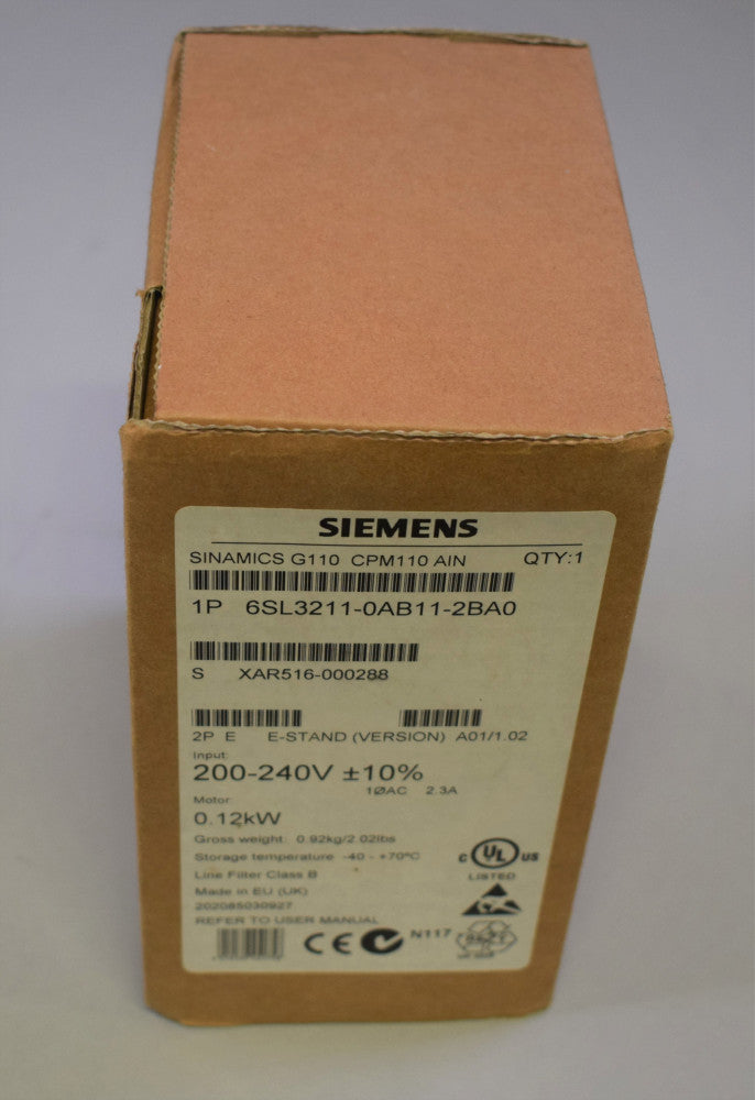 SIEMENS 6SL3211-0AB11-2BA0 in magazzino