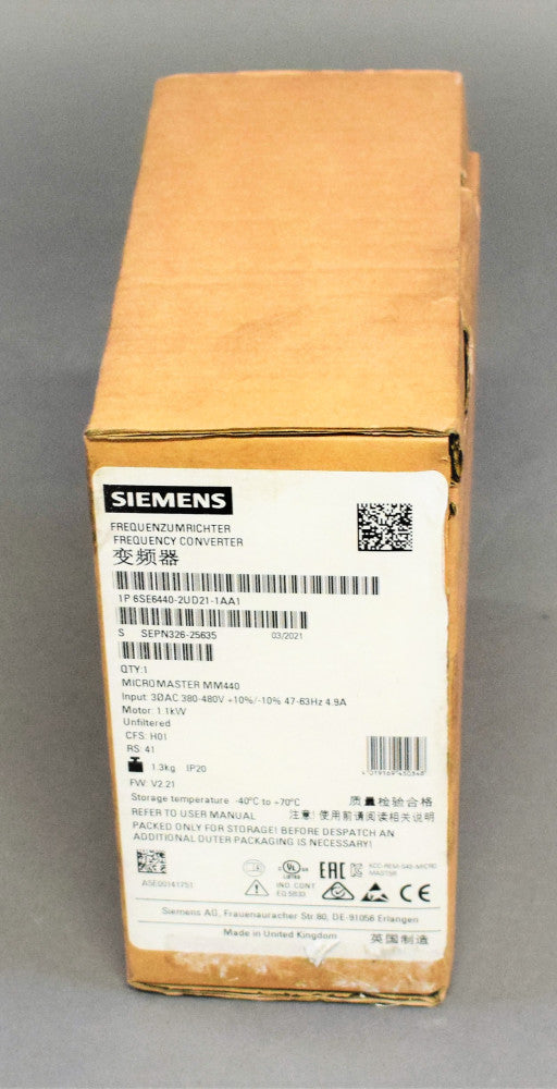 SIEMENS 6SE6440-2UD21-1AA1 auf Lager