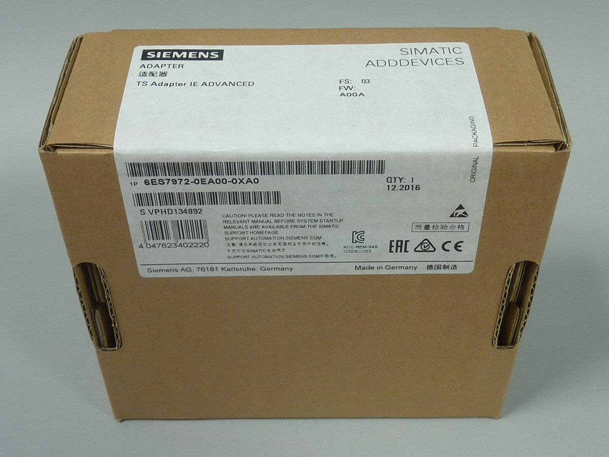 SIEMENS 6ES7972-0EA00-0XA0 in stock
