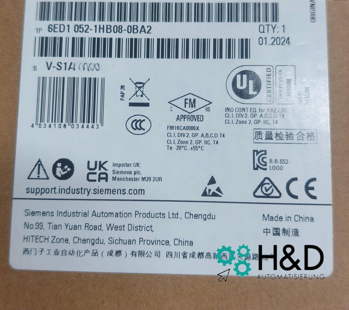 6ED1052-1HB08-0BA2  SIEMENS   LOGO! 24RCE, logic module   New and Sealed