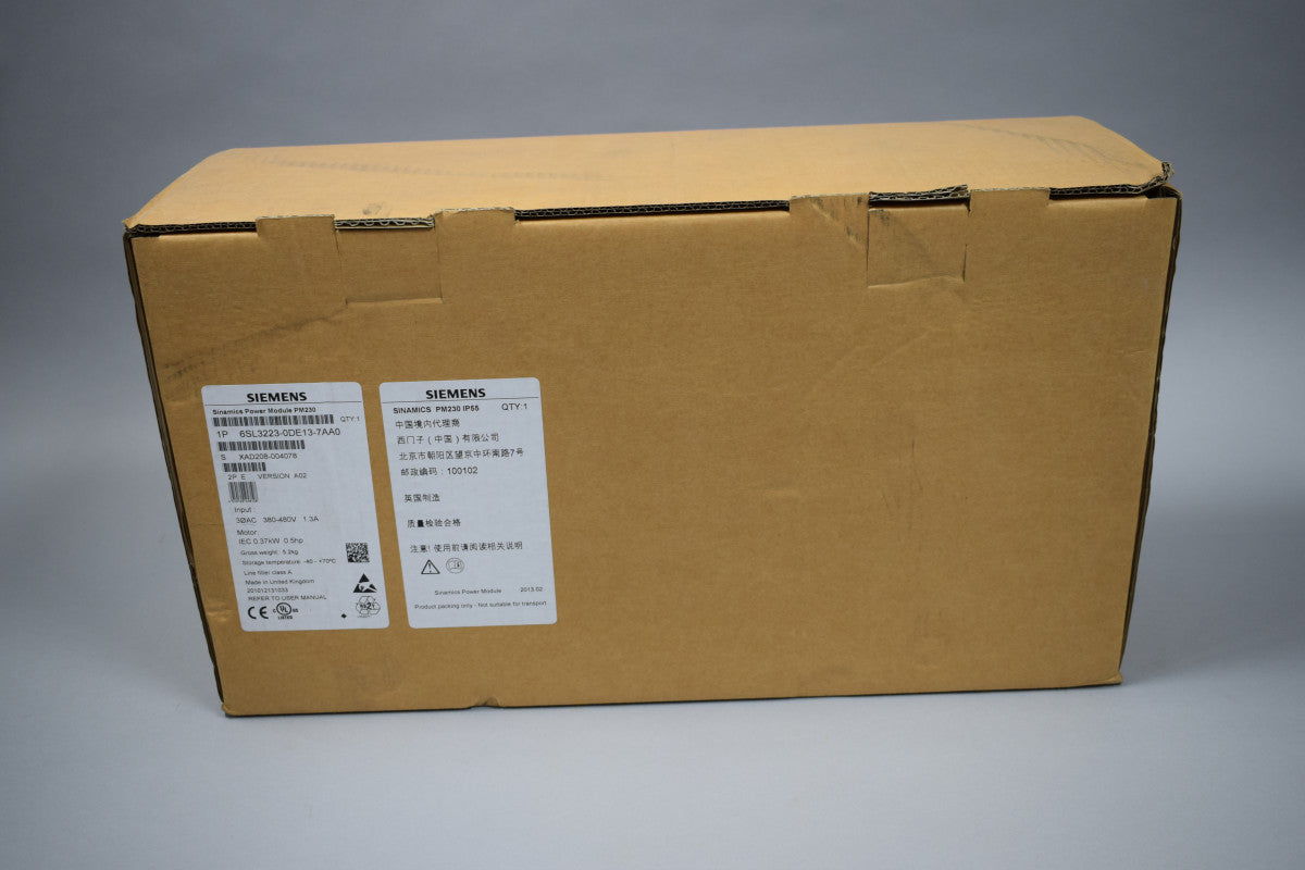 SIEMENS 6SL3223-0DE13-7AA0 auf Lager