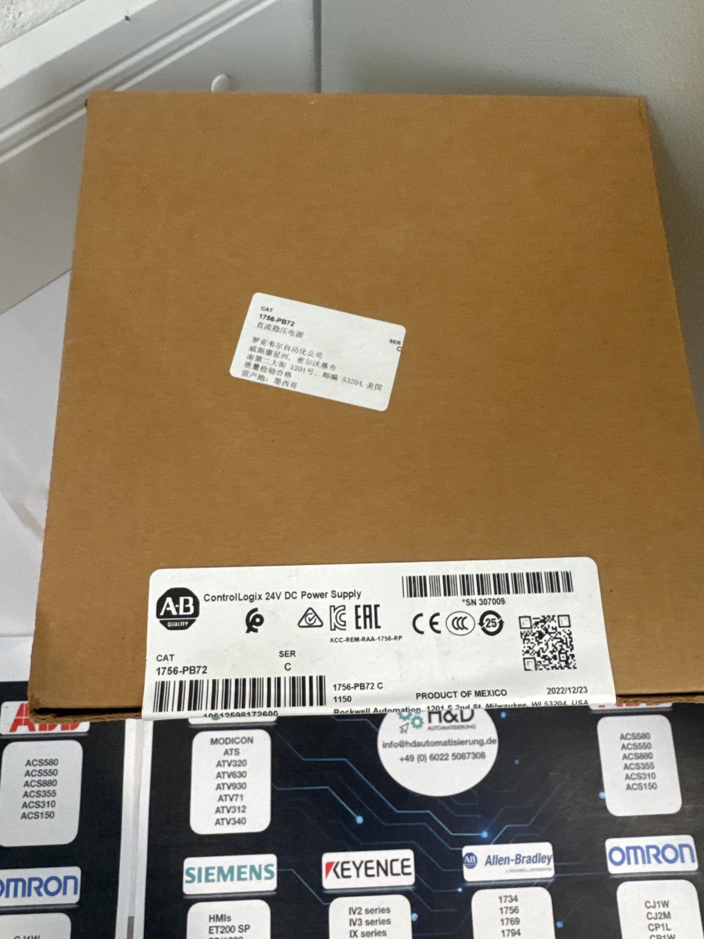 1756-PB72  Allen-Bradley  ControlLogix 24V DC Power Supply   New and Sealed