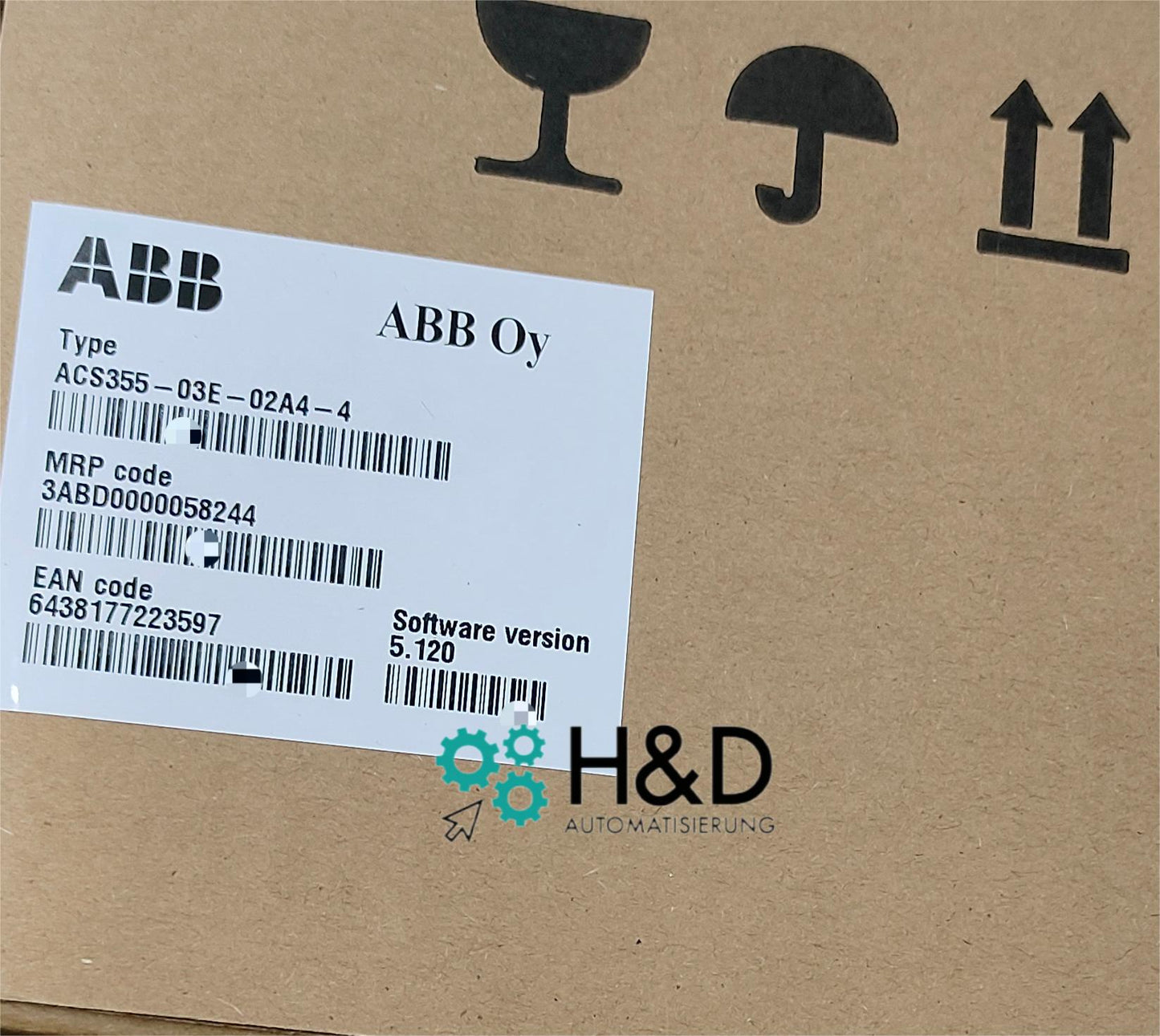 ACS355-03E-02A4-4 Inversor ABB Pn 0,75kW,I2n 2,4A IP20 【Nuevo y sellado】