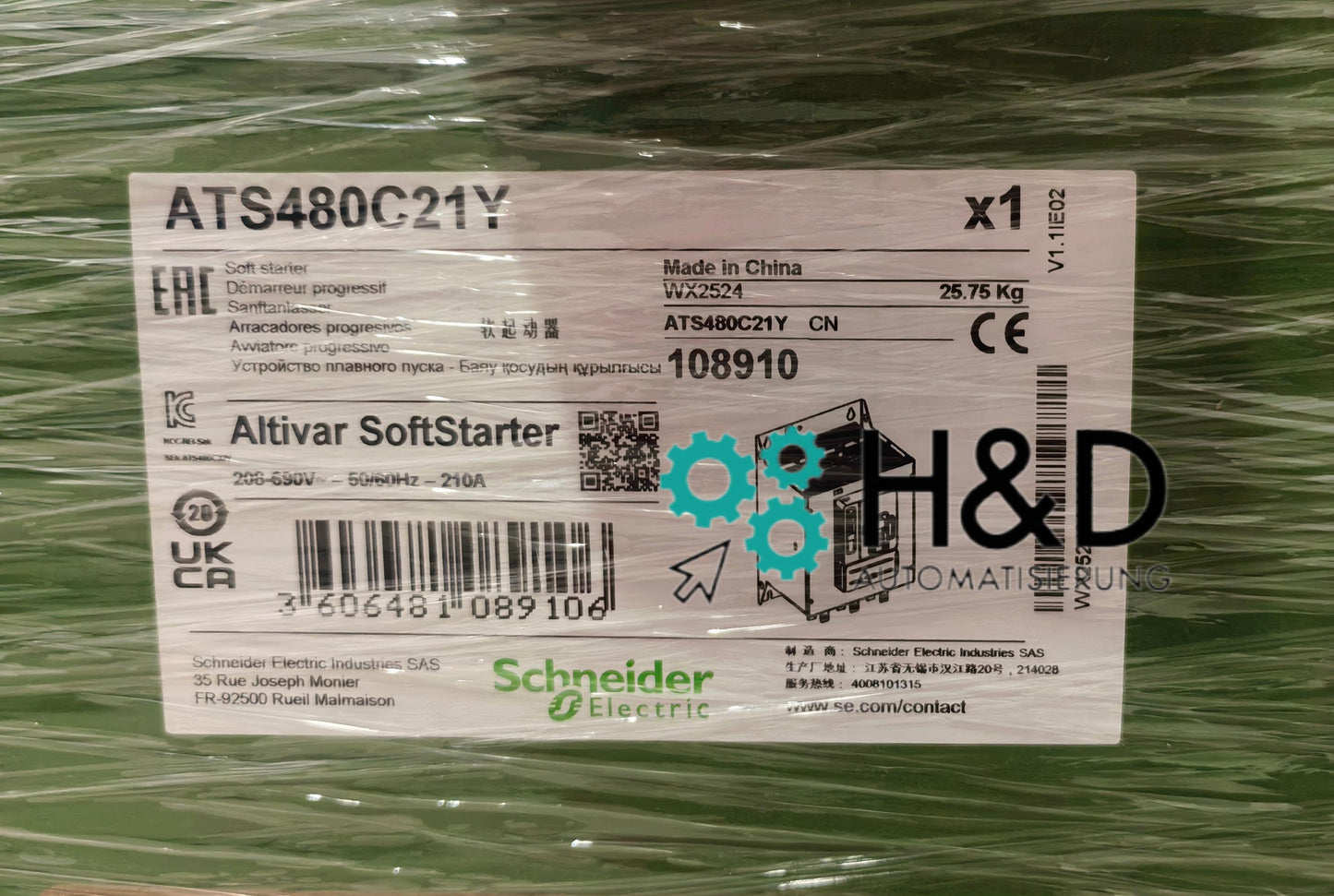 Schneider Electric ATS480C21Y Démarreur progressif 200 kW/690 V Neuf & scellé