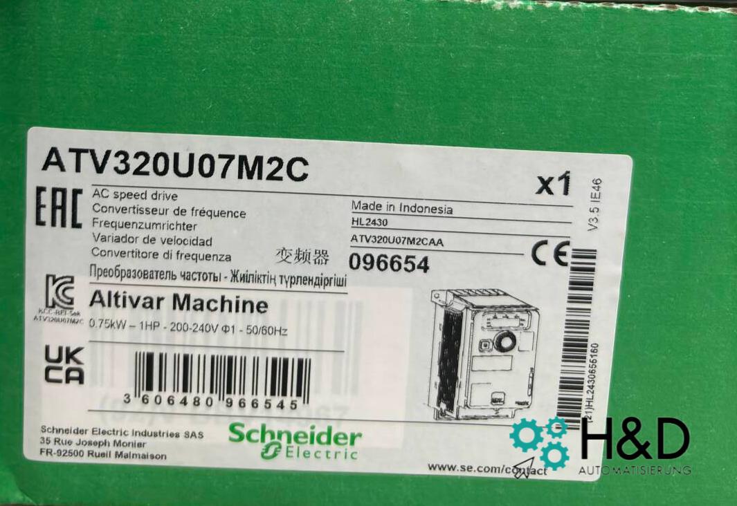 ATV320U07M2C Schneider Electric ATV320, 0,75kW Nuevo y sellado