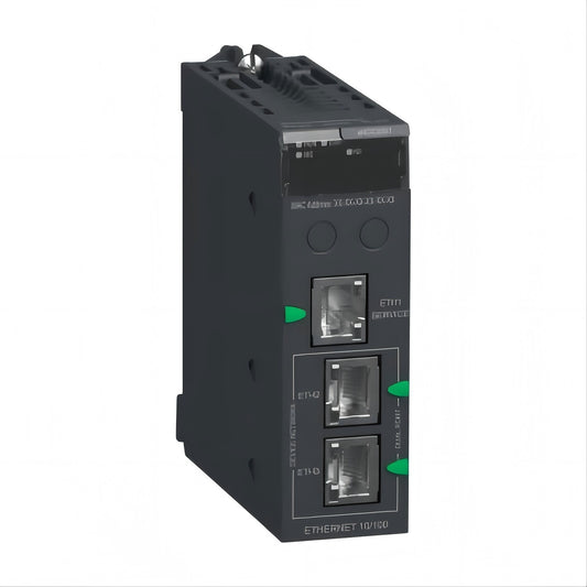Modicon BMENOC0321 Ethernet communication module for M580 PLC with Modbus & EtherNet/IP