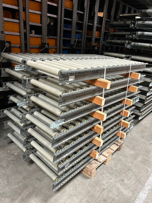 Almost unpowered roller conveyor 400mm wide