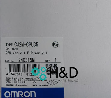 CJ2M-CPU35  Omron  CPU with built-in EtherNet/IP port  【New and Sealed】