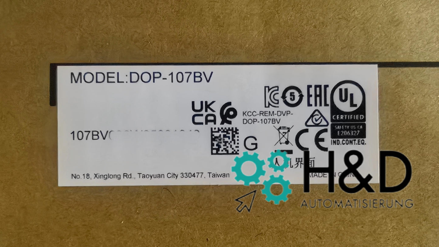 Delta DOP-107BV HMI 7" TFT, USB, 800MHz CPU, CE/UL, kompaktowy i wydajny