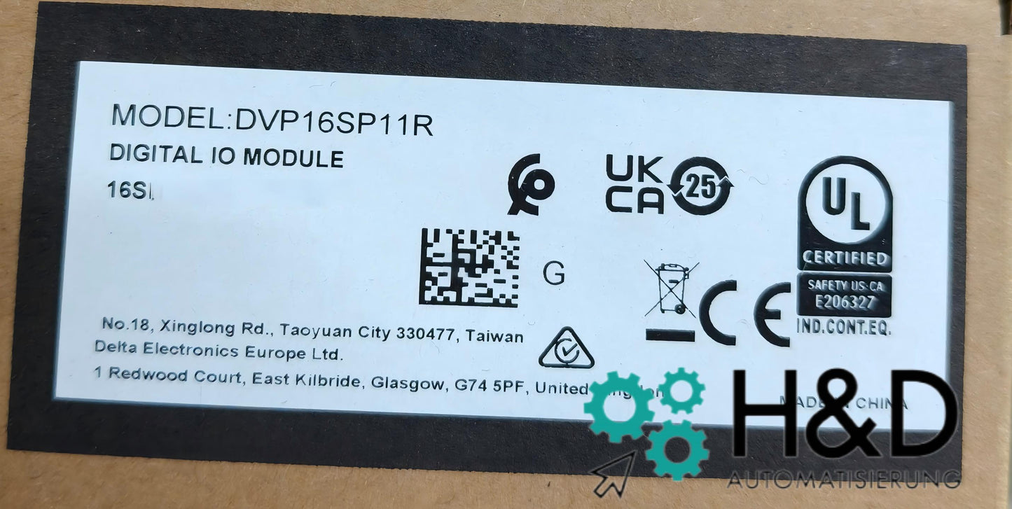 Module d'extension Delta DVP16SP11R | 16 E/S, compatible avec la série DVP-S
