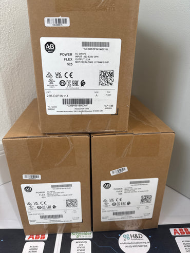 25B-D2P3N114    Allen-Bradley    PowerFlex 525 0,75 kW    Nuovo e Sigillato