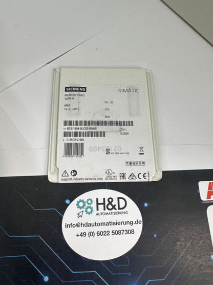 Siemens SIMATIC S7 Carte mémoire 4 MB Flash (6ES7954-8LC03-0AA0)