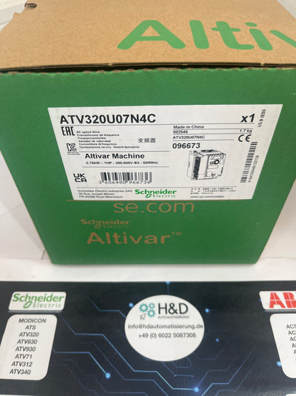 ATV320U07N4C Schneider Electric Inverter ATV320, 0.75kW