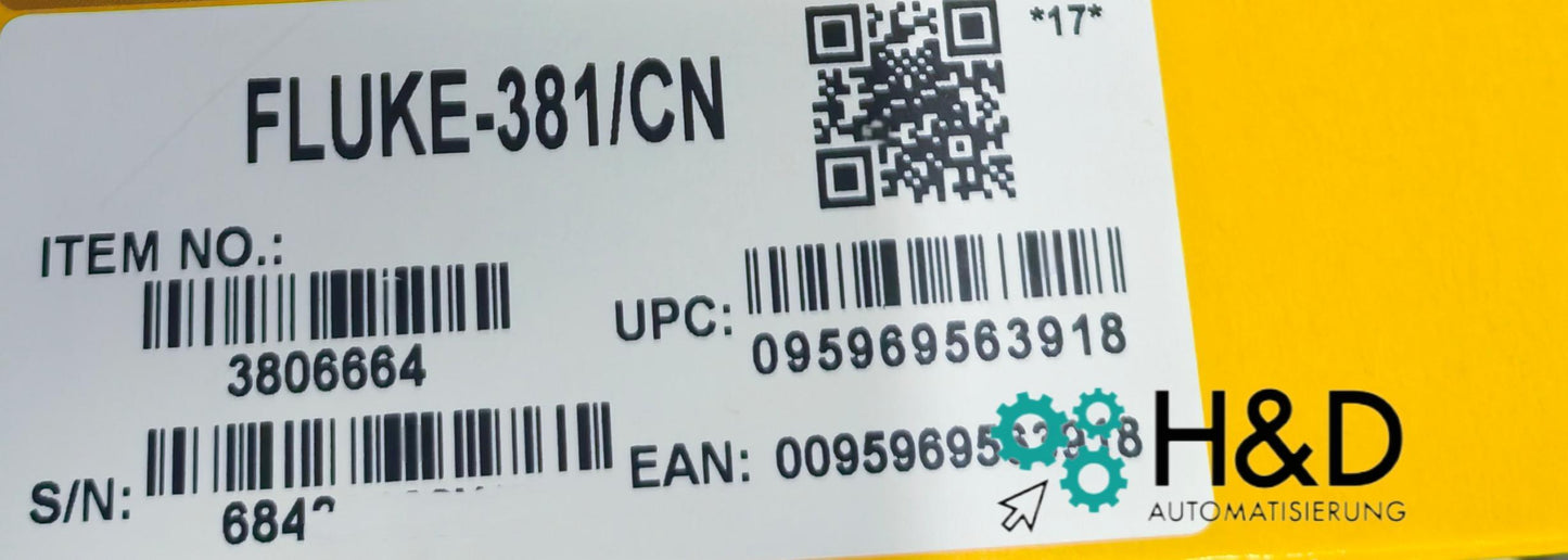 Fluke 381 Display Remoto Pinza Amperometrica AC/DC True RMS Nuova e Sigillata
